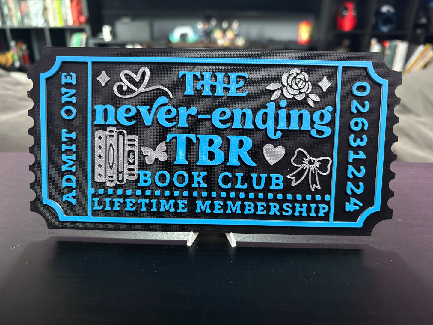 Never Ending TBR Book Club Ticket