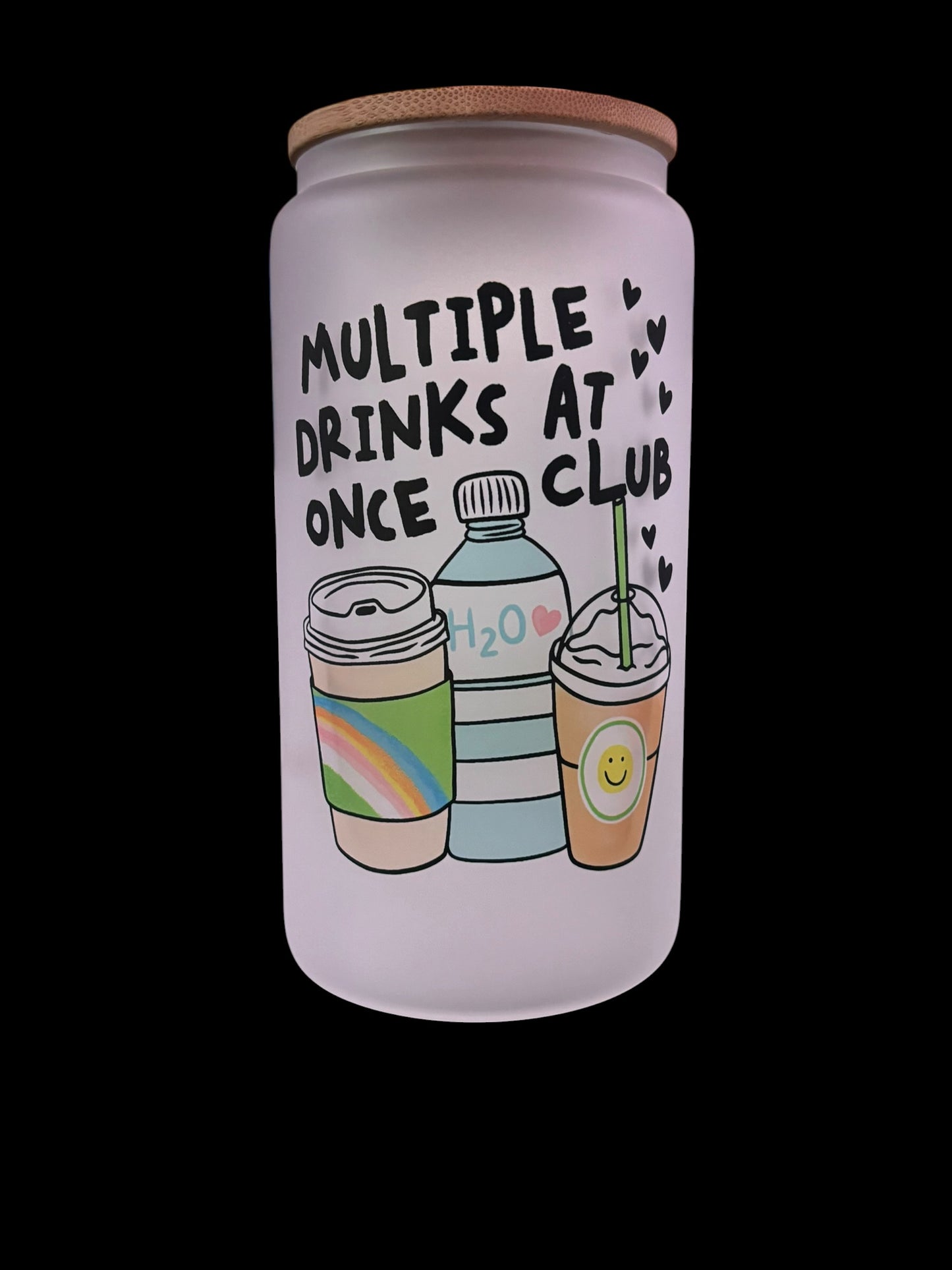 Multiple Drinks at Once Club Drinking Glass