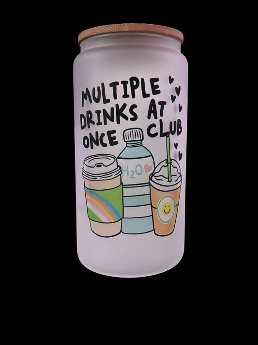 Multiple Drinks at Once Club Drinking Glass