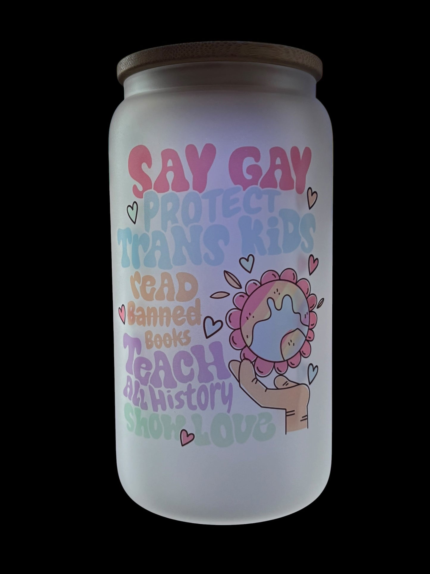 Say Gay Drinking Glass
