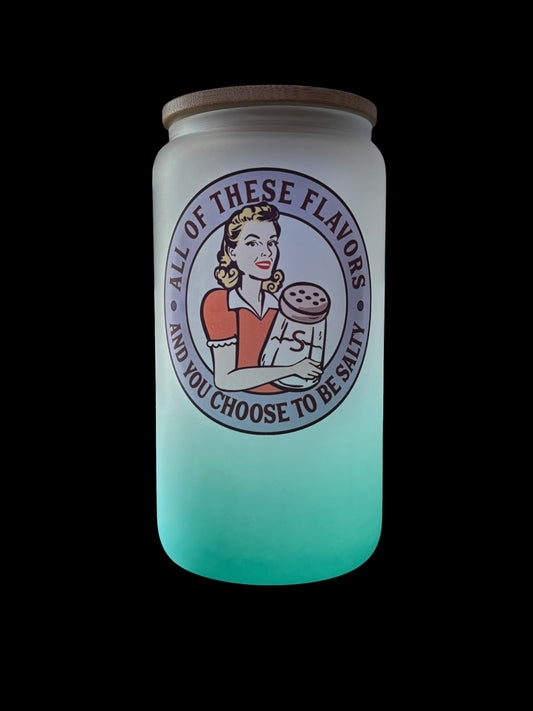 Choose to be Salty Drinking Glass