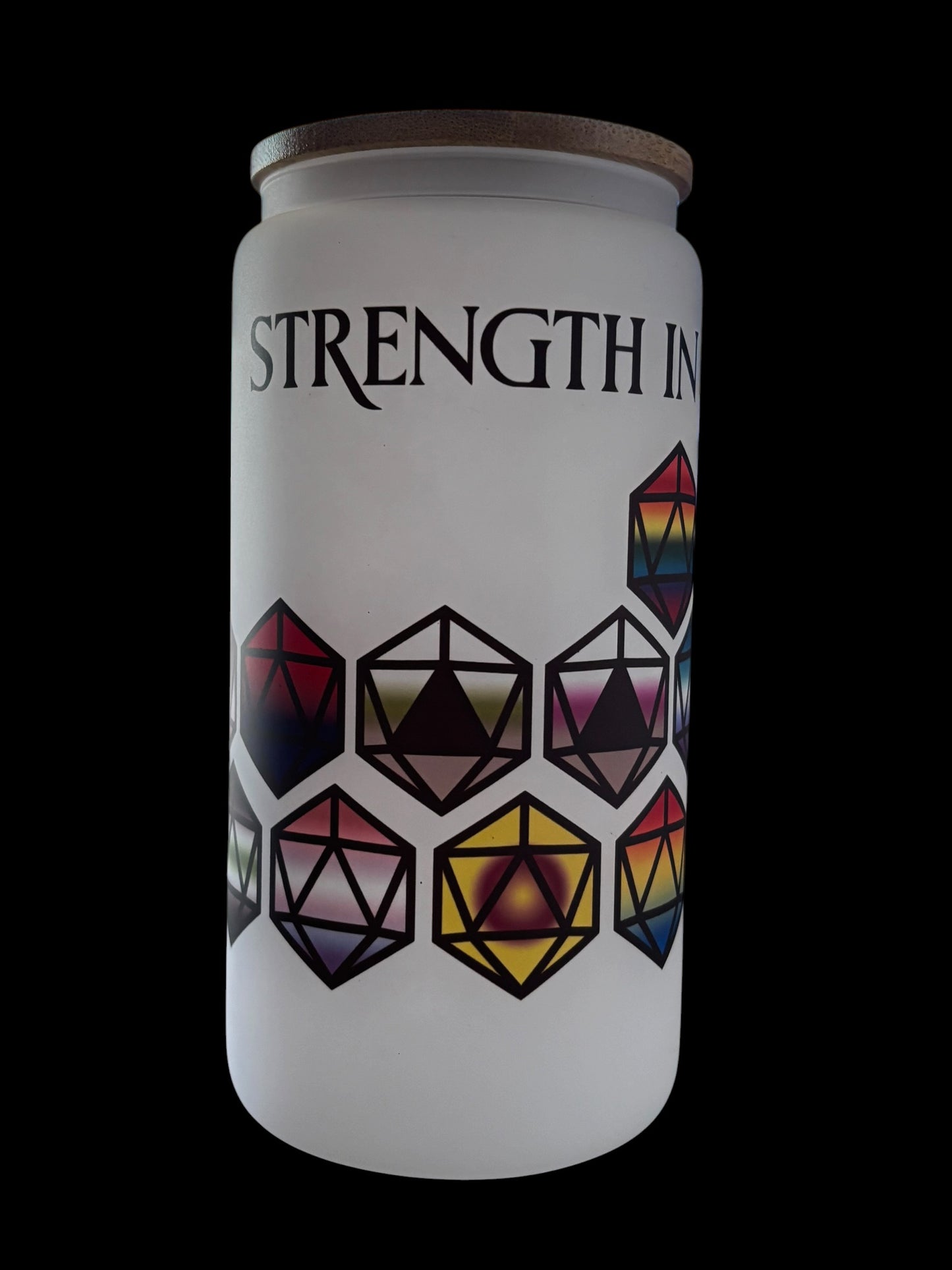 Strength in numbers Drinking Glass