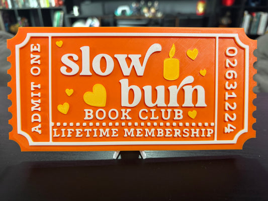 Slow Burn Book Club Ticket