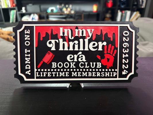 In my thriller era Book Club Ticket