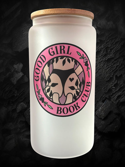 Good Girl Book Club Drinking Glass