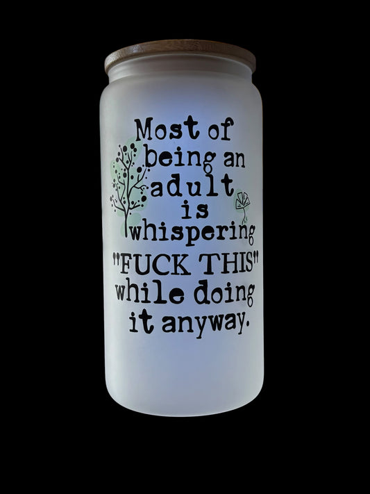Adult Fuck this Drinking Glass