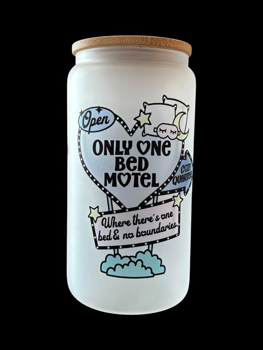 One bed motel Drinking Glass