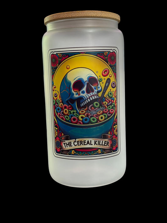 The Cereal Killer Tarot Drinking Glass