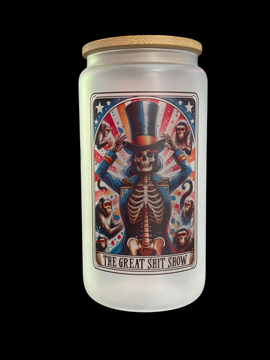 The Great Shit Show Tarot Drinking Glass